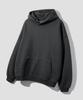 [Fleece-Lined] Essential Overfit Peach Sweat Hoodie [Charcoal]