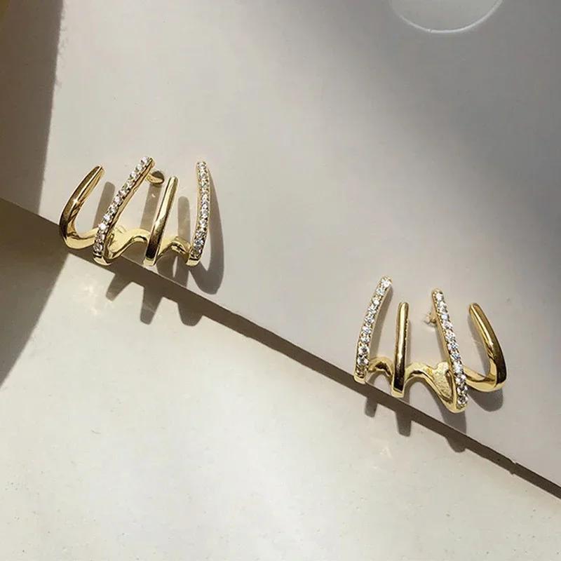 Mode Exquisite Strass Spinnenbeine Dekor Ohr Manschette Ohrring für Frau Ankunft Weihnachtsgeschenk Ohrstecker Ohrringe für Damen