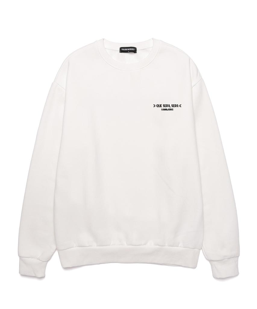 VANNWORKS Que Sera Sera Man Ver Oversized Sweatshirt (Vls0006) White (A Type)