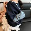 Underarm Bag Women's New Line Casual Fashion Denim Shoulder Bag Small Bag