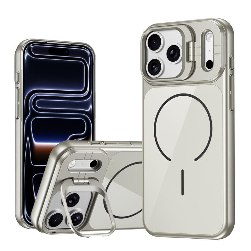 iPhone 17 Pro Max Mirror Stand Case - Drop-proof Magnetic Cover, Compatible with iPhone 11/16