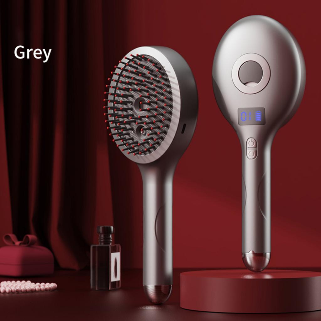 Scalp Massage Comb with Mist Spray - Rechargeable Hair Detangling Brush for Relaxation