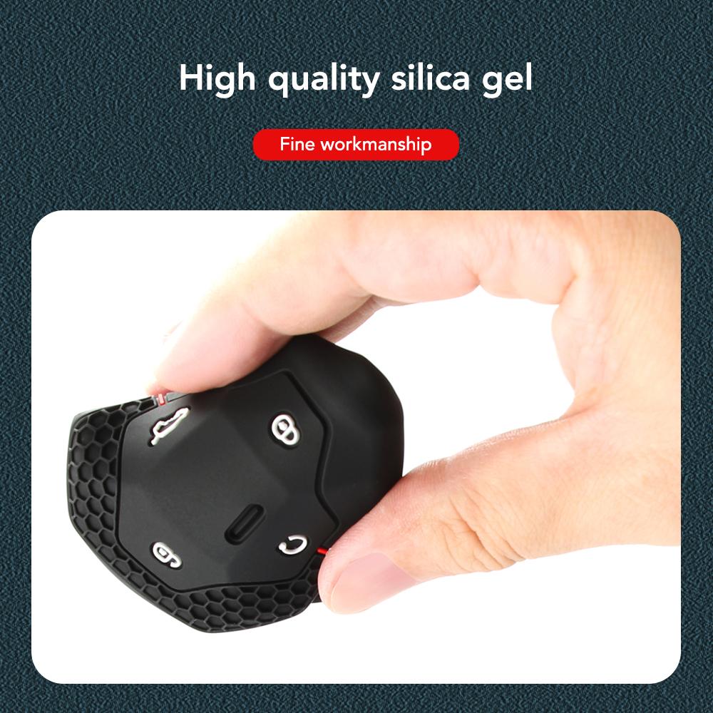 4 Tasten Silikon Smart Autoschlüssel Hülle Cover Shell Fob Passend für Chery Jetour T2 Traveler 2023 2024 Keyless Auto Schlüsselanhänger Zubehör