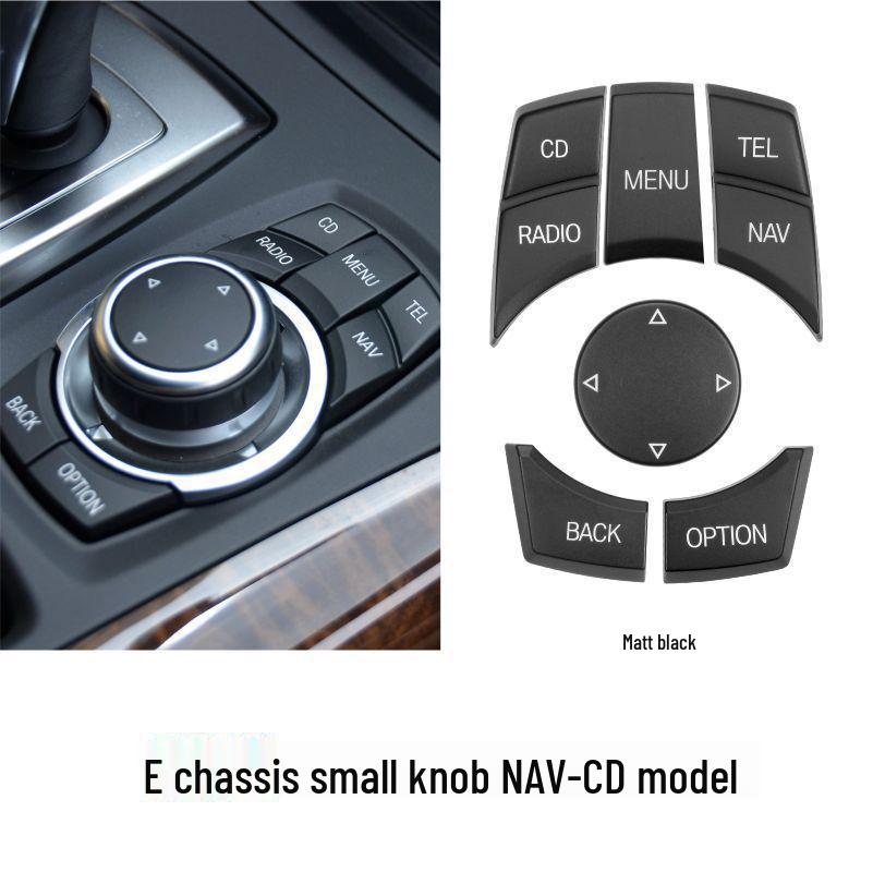 Kompatibel mit BMW E-Plattform Zentralsteuerungs-Multimedia-Tasten für ältere 3er, 5er, X5, X6, E90, E70 iDrive-Controller.