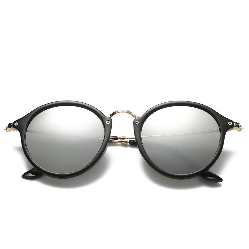Fashion Round Metal Frame Mirror Sunglasses Women Men Retro Brand Designer Sunglasses Trending UV4 Gafas De Sol Mujer