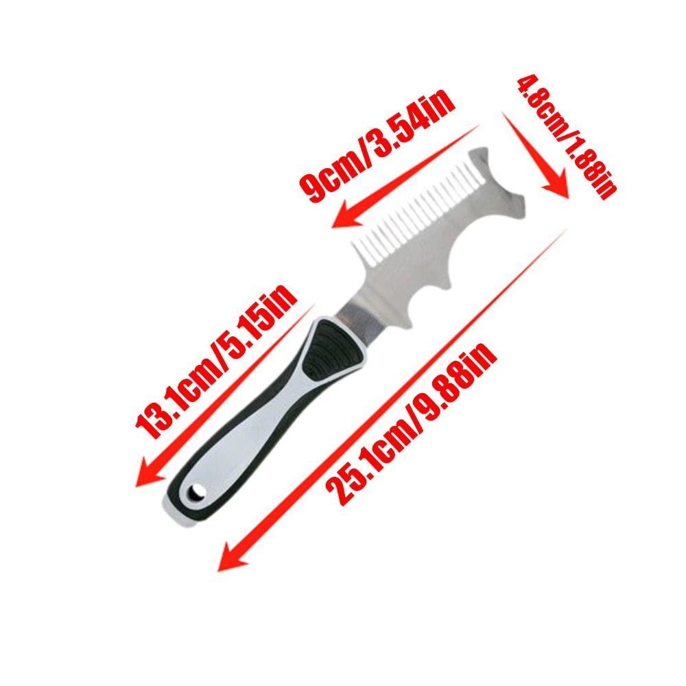 Heavy Weighted Paint Brush Comb 4 In 1 Stainless Steel Tool Rollers Cleaning
