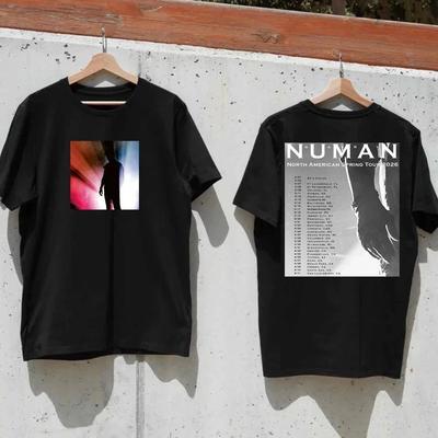 2 Seiten 2026 Tour Gary Numan Sänger T-Shirt Schwarz Unisex S-5XL