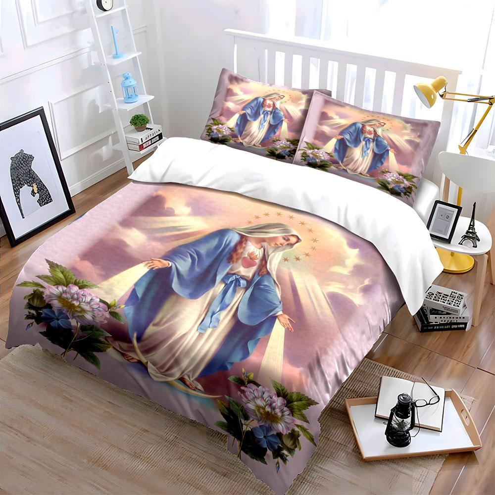Heavenly Serenity Blooms Radiantly. Bedding Sets Duvet Covers Pillowcases(1* Duvet Cover 2* Pillowcases Without Duvet Insert)