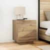 VidaXL Nachttisch Artisan-Eiche 45 x 40 x 55 cm Holzwerkstoff