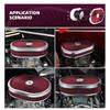 ZSRacing 12"x2" Oval Super Flow Thru Air Cleaner Washable For SBC Chevy Ford Chryler Dodge 5-1/8 Carb Neck OFI131