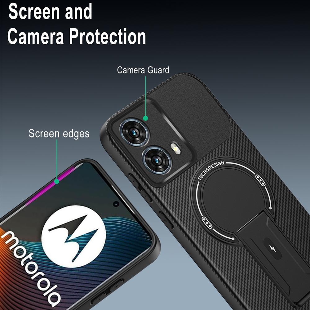 Für Motorola Moto Edge 50 Fusion 5G Luxus Armor Magsafe Kabellose Ladehülle Für Edge50 Fusion Magnetische Halterung Halter Abdeckung