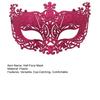Masquerade Half Face Mask for Women Hollow Carving Glitter Party Mask Lightweight Comfortable Elastic Strap Halloween Costume Accessory
