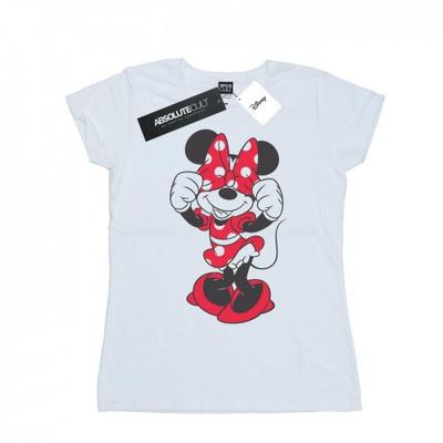 Womens/Ladies Minnie Mouse Bow Eyes Cotton T-Shirt