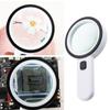 LED Light Hand Held Magnifying Glass HD Illuminated Magnifier Repair Work