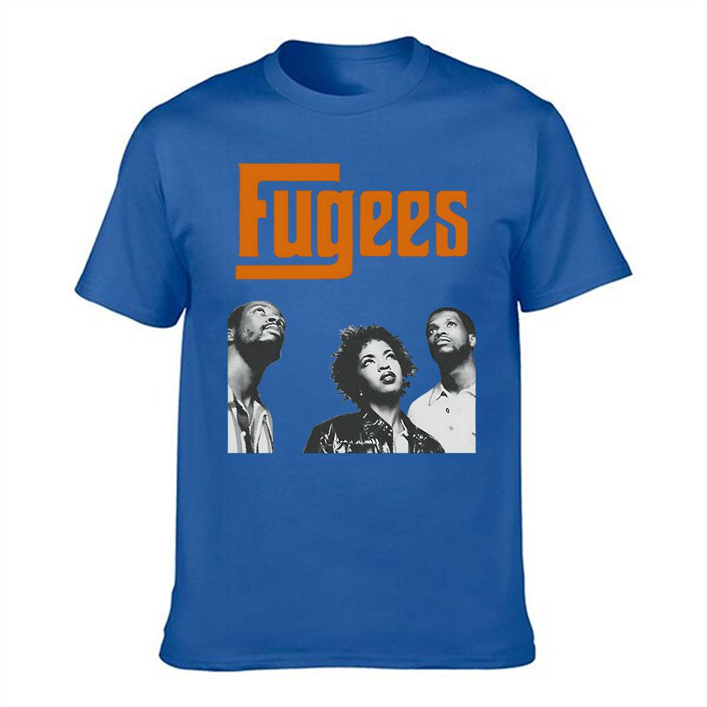 Unisex Baumwolle Fugees Grafik T-Shirt Vintage s Hip Hop Gruppe Print Lässiges Rundhals Kurzarm T-Shirt