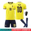 2026 World Cup Ecuador Home Jersey No. 10 Pais Football Jersey Set Men's No. 23 Casedo Children
