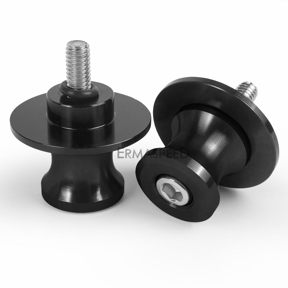2Pcs 6MM 8MM 10MM Universal Motorcycle Swingarm Spools Sliders CNC Swing Arm Stand Screws for Motorbike Street Sport Dirt