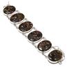 Natural Watermelon Tourmaline Gemstone 925 Sterling Silver Bracelet 7-8" A2s25