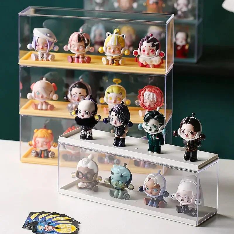 1PC Acrylic Action Figures Storage Box Bind Box Doll Display Rack Stacktable Large Transparent Doll Showing Cabinet