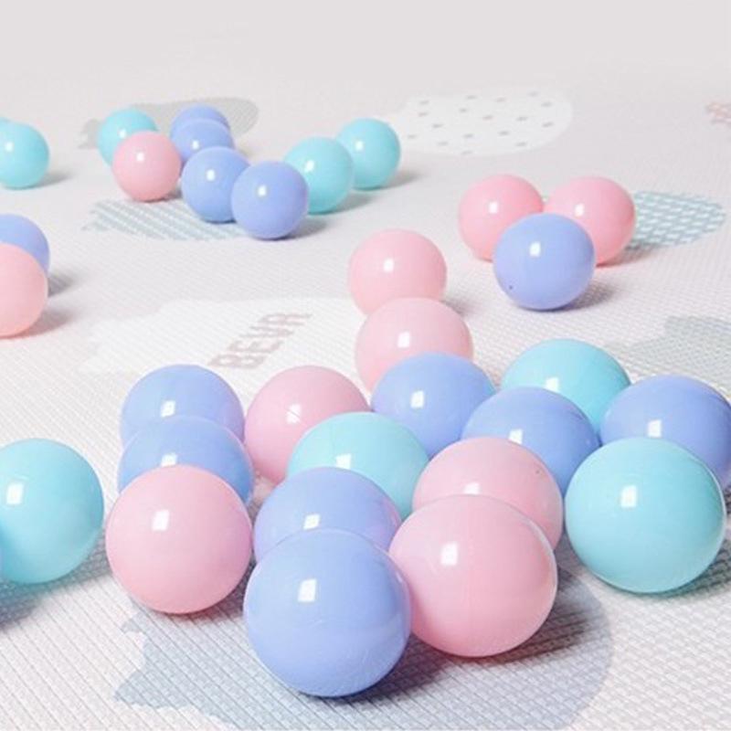Amuzant 100/200 minge colorată din plastic moale minge oceanică jucării pentru piscină pentru copii