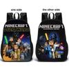 Minecraft Doppelseitiger Rucksack für Kinder Leicht und Atmungsaktiv Schultasche