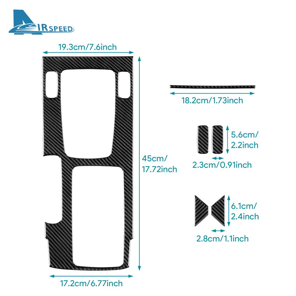 Real Soft Carbon Fiber Sticker For Honda Accord 2013 2014 2015 2016 2017 LHD Car Central Gear Shift Panel Interior Trim Cover