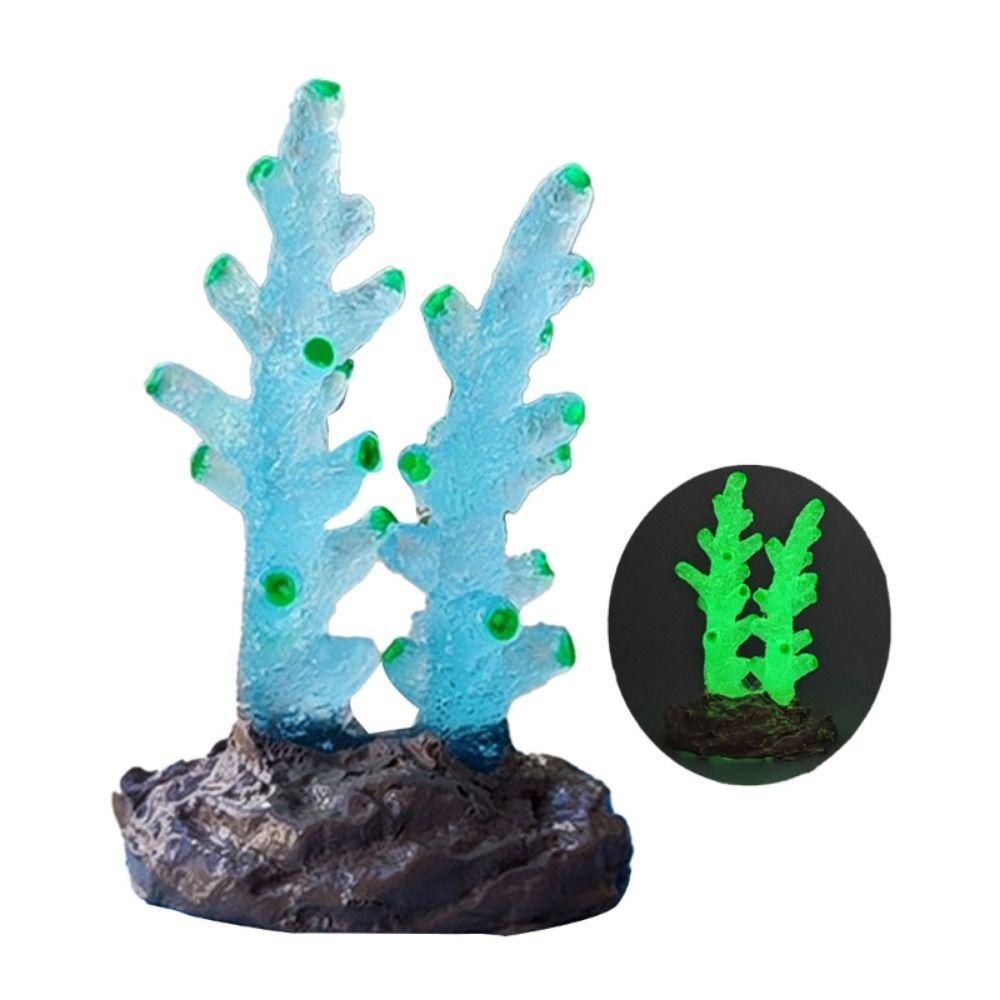Undersea Artificial Fake Coral Water Plants Landscape Fish Tank Luminous Simulation Coral Aquarium Decoration Micro Ornaments