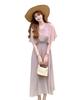 Plain Chiffon Dress with Flared Relaxed Perfect for Outings [Collecala] Women's Sleeves, Fit, Casual,