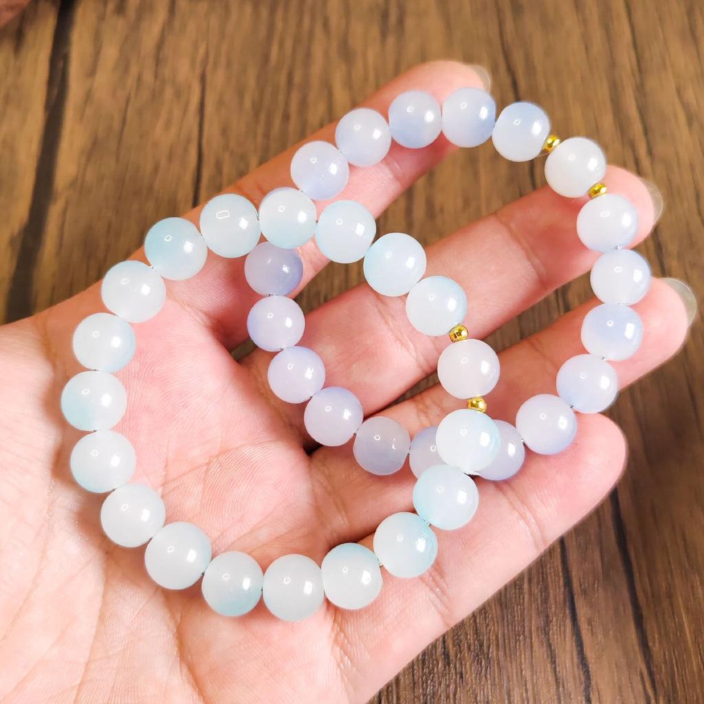 2pcs Natural Stone Bracelet Dual Color Friendship Bracelet, Ideal Gift for Friends and Classmates, Jewelry Bracelet for Men and Women Couples To Wear