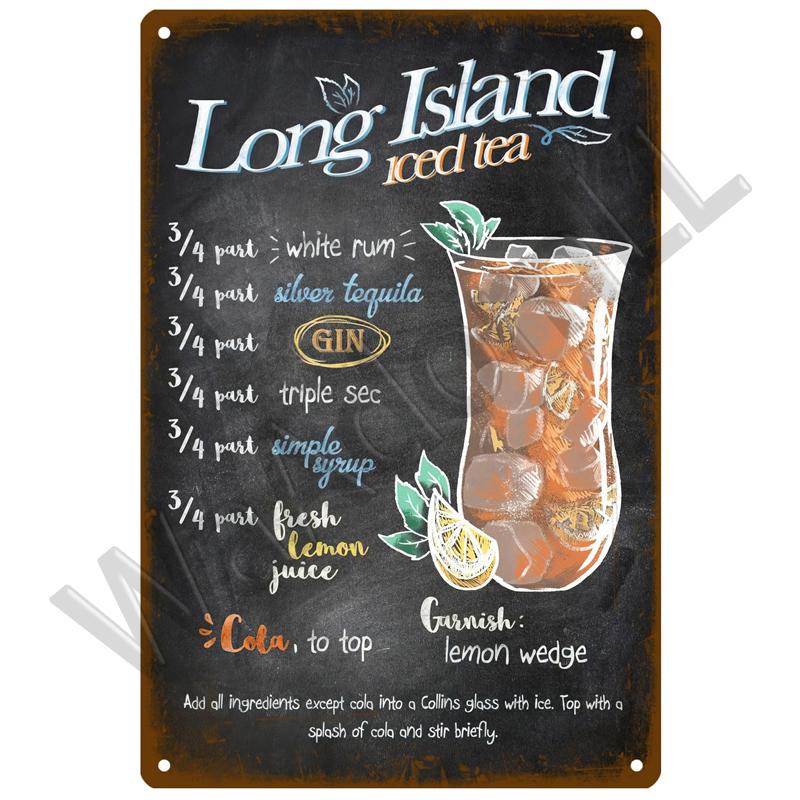 Tin Sign Decor Cocktail Metal Sign Plaque Metal Plate Vintage Iron Poster Wall Art Painting For Pub Club Man Cave Bar Decoration