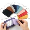 1PC Unisex PU Leather Luggage Tag Metal Lanyard Boarding Pass Tag Name ID Address Label Suitcase Boarding Tag Travel Accessorie