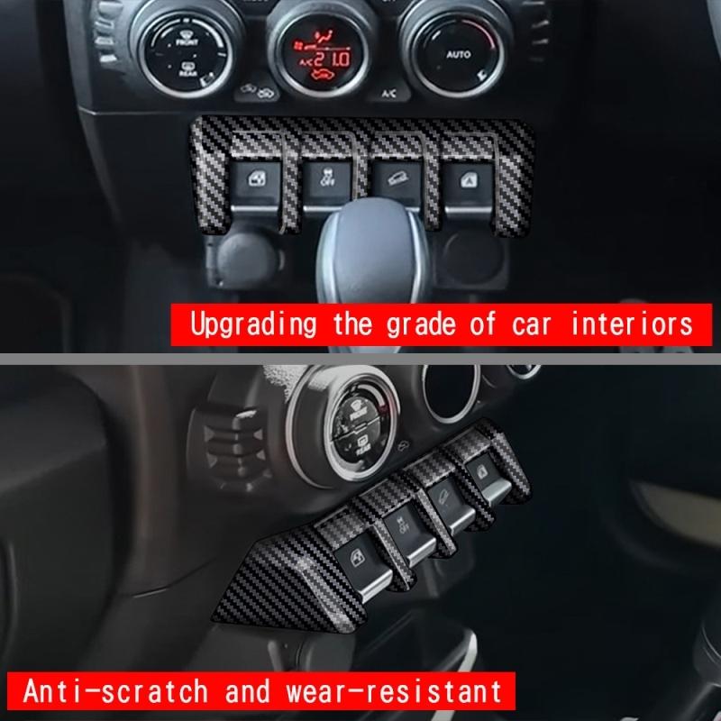 L/RHD FOR SUZUKI Jimny Nomade 5/SIERRA 3 2025 ABS front Window Lift Button Switch Cover Glass control panle Interior accessories
