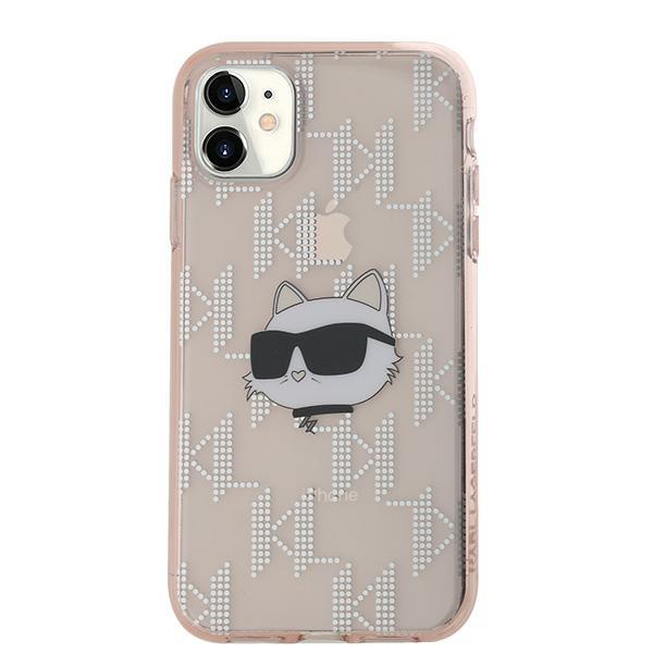 Karl Lagerfeld Klhcn61Hklpchp Iphone11 / Xr 6.1 Pink Hardcase Iml Choupette Head & Monogram