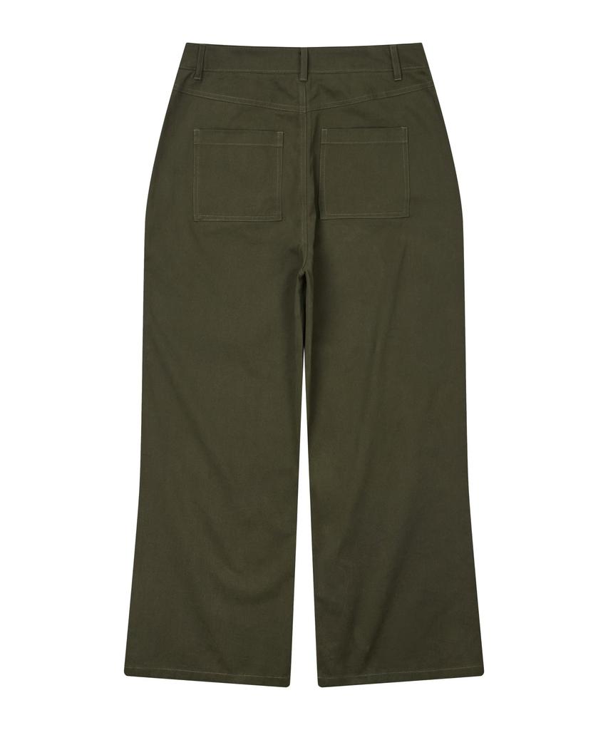 FERNOV Essential Semi-Wide Chino Pants Khaki