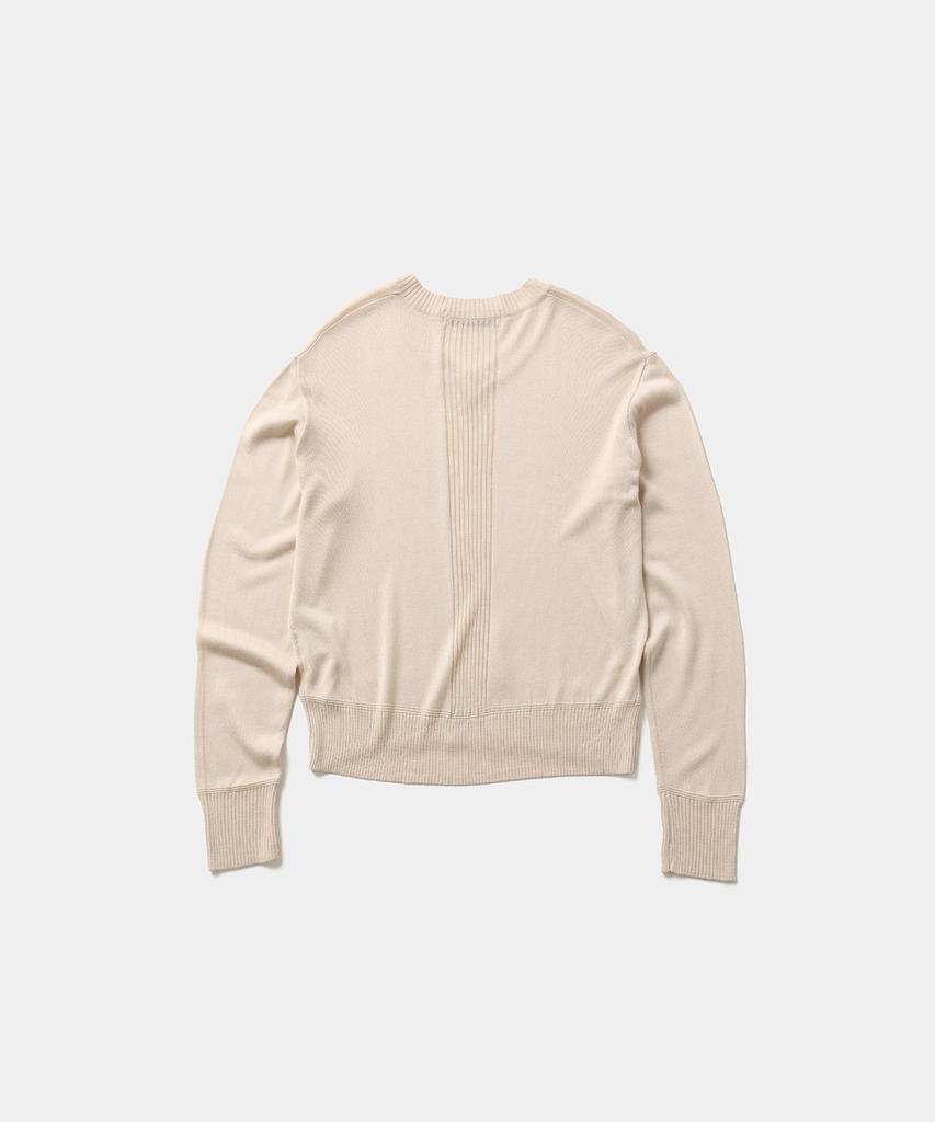 Laikeueomojeu Line V-Neck Knit_Beige