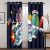 Space Astronauts Planet Cartoon High Shading Drapes Graffiti Colorful Kids 3D Room Darkening Window Drape for The Living Room New Styling