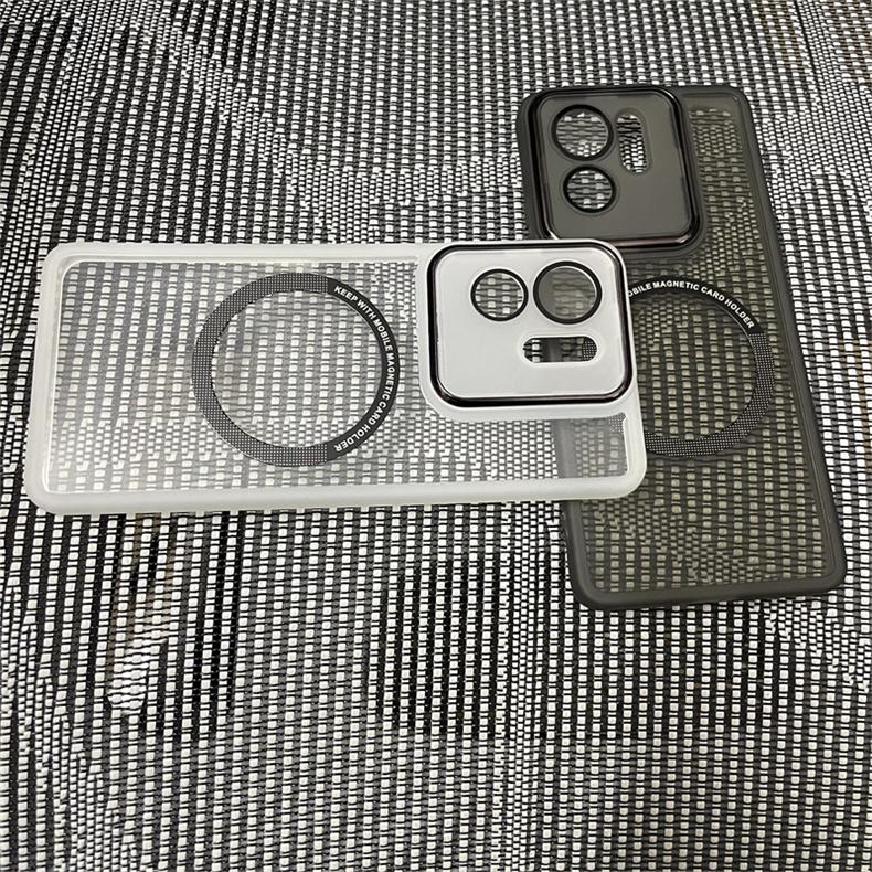 Capa de TPU Magsafe transparente de luxo para Motorola Edge 40 Silicone macio Magneic transparente Proteção de câmera de carga sem fio à prova de choque