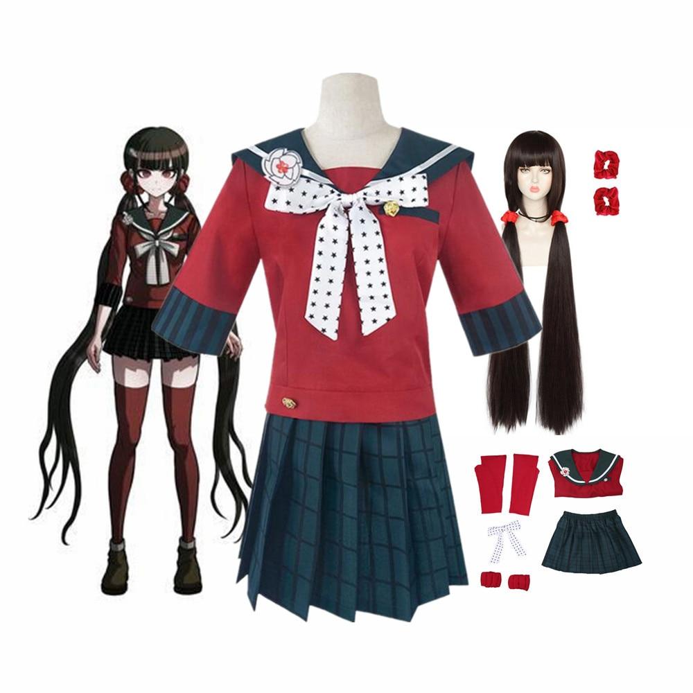 Anime Danganronpa Harukawa Maki Schulmädchen Uniform Set Cosplay Kostüm