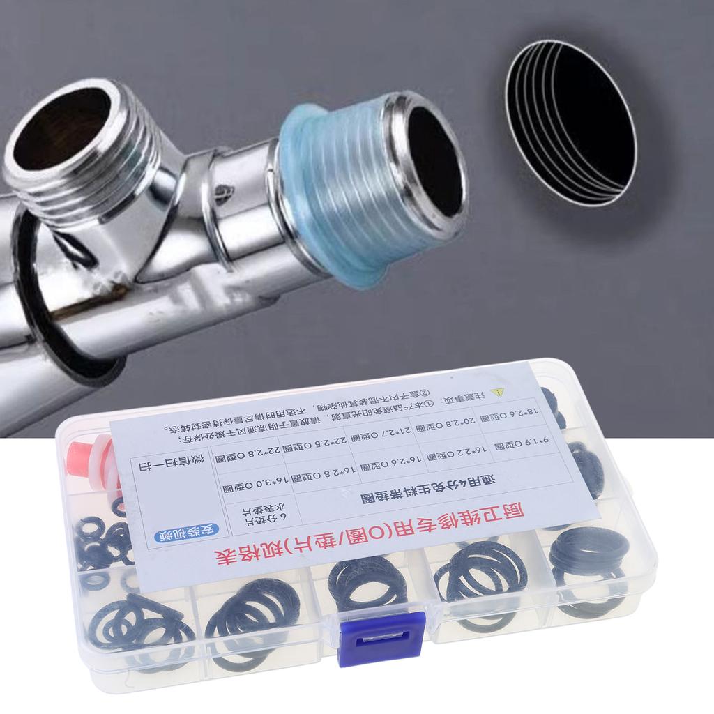 Faucet Washers & O-Rings Kit & Plumbing Gasket Universally Rubber Washers Assortment for Faucet Hose Spigot Plumbing