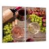 Szklana płyta ochronna na kuchenkę 2x30x52 Wino