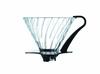 HARIO V60 Glass Transparent Coffee Dripper 03 Black Coffee Drip for 1 To 6 Cups Heat-resistant VDG-03B