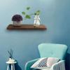 Brown Paulownia Wall Mounted Shelves Highquality Material Wood Shelf Display Organizer  Bedroom