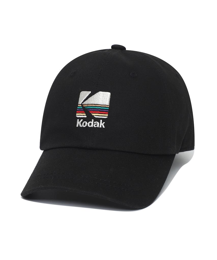 KODAK Signature Fit Baseballkappe mit Regenbogen-Stickerei Schwarz