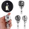 Metal Retractable Key Ring Badge Reel Clip Retractable Key Chain ID Card Badge Holder Lanyard Clip