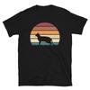 Retro Sunset Kitten Feline Pet Chausie Cat Short-Sleeve Unisex T-Shirt