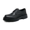 New Platform Shoes Loafers Shoes Men Thick-Soled Wedding Shoes Black Formal Business Shoes Slip-On Leather Increase Casual Shoes