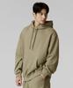 XEXYMIX Small Letter Sweat Hoodie Khaki Xmmhd01J1