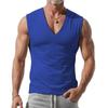 Débardeur d'été ample à col en V pour homme, couleur unie, décontracté, sport