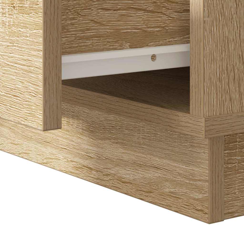 Nightstand Sonoma Oak 50 X 34.5 X 50 Cm Engineered Wood