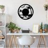 Sunset Beach Scene Wall Decoration – Metal Art with Decorative Iron Silhouette, Elegant Wall Plaques and Stickers for Home Deco
